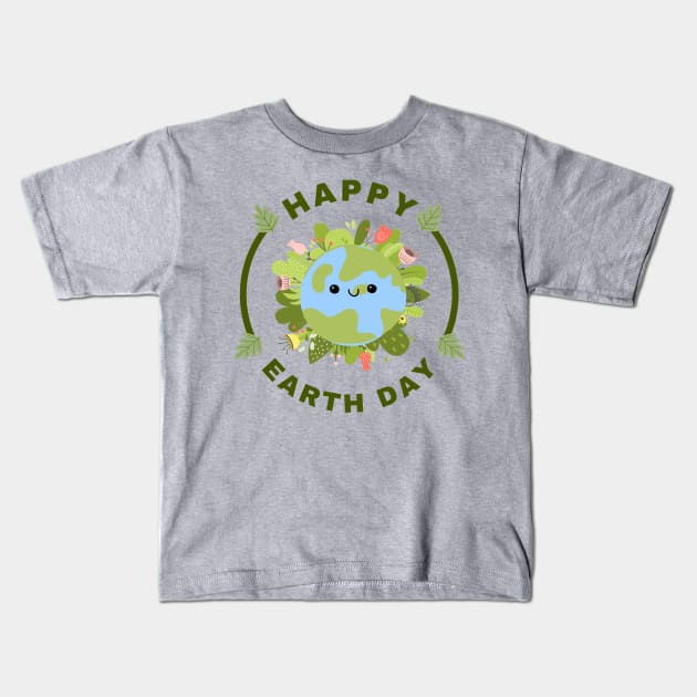 Happy Earth Day April 22 2024 Kids T-Shirt by Ivanapcm